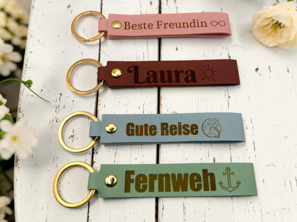 Leder Schlüsselanhänger - Personalisierbar