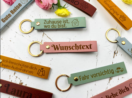 Leder Schlüsselanhänger - Personalisierbar