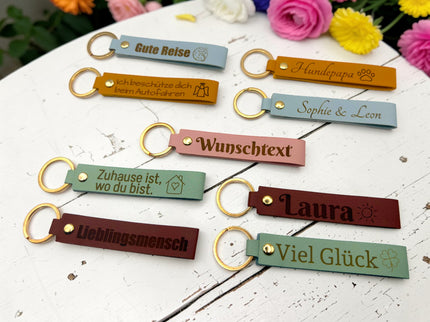 Leder Schlüsselanhänger - Personalisierbar