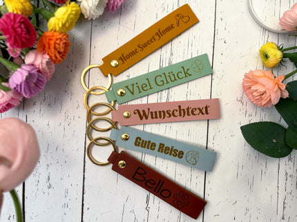 Leder Schlüsselanhänger - Personalisierbar