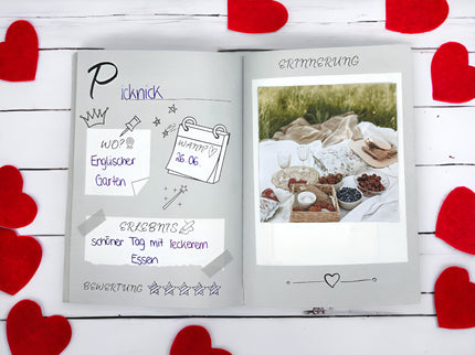 Das Pärchen ABC - Dating ABC - Buch - Valentinstag Geschenk oder Jahrestag Geschenk