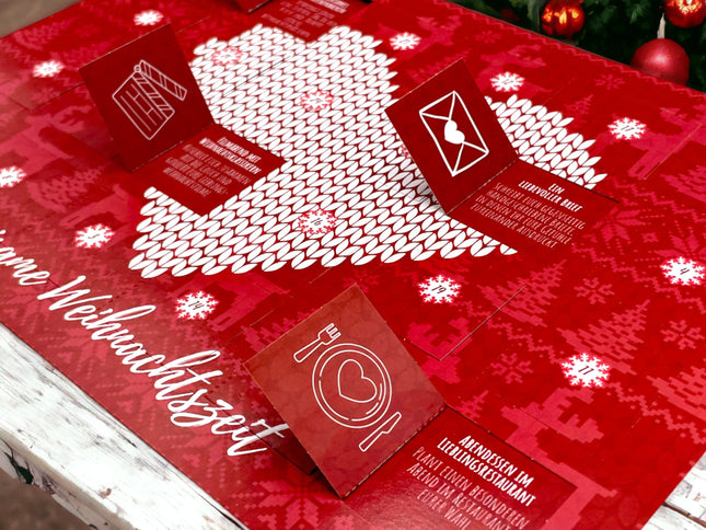 Adventskalender für Paare - Zweisame Weihnachtszeit - Weihnachtskalender für die Weihnachten - Geschenk Adventszeit - Freundin und Freund