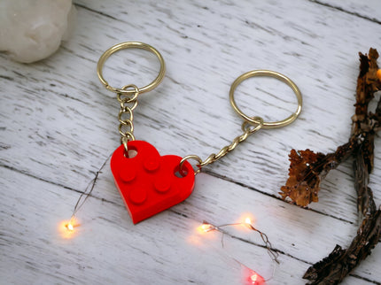 Herz Schlüsselanhänger - Partner Geschenk für Valentinstag, Geburtstag, Jahrestag oder Hochzeit für Sie und Ihn - Für Freund oder Freundin