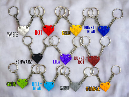 Herz Schlüsselanhänger - Partner Geschenk für Valentinstag, Geburtstag, Jahrestag oder Hochzeit für Sie und Ihn - Für Freund oder Freundin