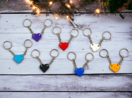 Herz Schlüsselanhänger - Partner Geschenk für Valentinstag, Geburtstag, Jahrestag oder Hochzeit für Sie und Ihn - Für Freund oder Freundin