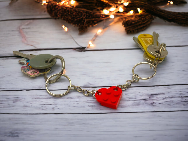 Herz Schlüsselanhänger - Partner Geschenk für Valentinstag, Geburtstag, Jahrestag oder Hochzeit für Sie und Ihn - Für Freund oder Freundin