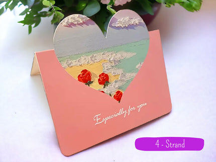 Liebeskarte - Herzkarte zum Verschenken - Valentinstag, Jahrestag oder Geburtstag - für Sie und Ihn - Geschenk für Freundin oder Freund