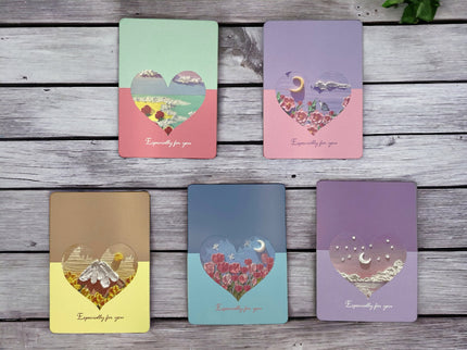 Liebeskarte - Herzkarte zum Verschenken - Valentinstag, Jahrestag oder Geburtstag - für Sie und Ihn - Geschenk für Freundin oder Freund