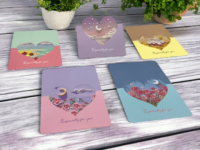 Liebeskarte - Herzkarte zum Verschenken - Valentinstag, Jahrestag oder Geburtstag - für Sie und Ihn - Geschenk für Freundin oder Freund