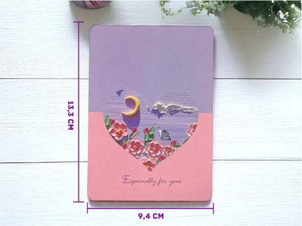 Liebeskarte - Herzkarte zum Verschenken - Valentinstag, Jahrestag oder Geburtstag - für Sie und Ihn - Geschenk für Freundin oder Freund