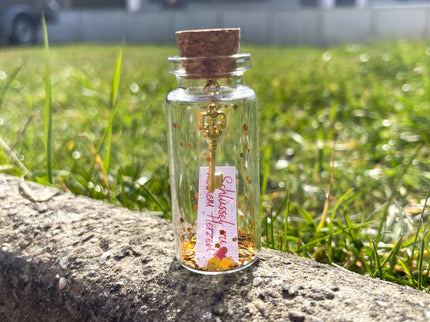 Mini Flaschenpost "Schlüssel zu meinem Herzen" - Geschenk für Valentinstag, Geburtstag oder Jahrestag für Sie & Ihn - Freund und Freundin