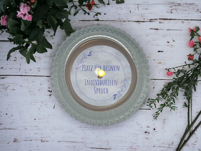 Teelicht mit Botschaft - Personalisierbar - Valentinstag Geschenkidee Mama, Papa, Partner, Partnerin, Freunde - Geburtstag, Jahrestag