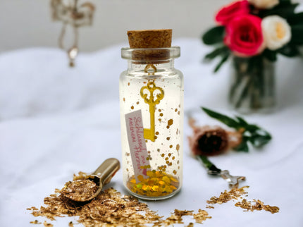 Mini Flaschenpost "Schlüssel zu meinem Herzen" - Geschenk für Valentinstag, Geburtstag oder Jahrestag für Sie & Ihn - Freund und Freundin