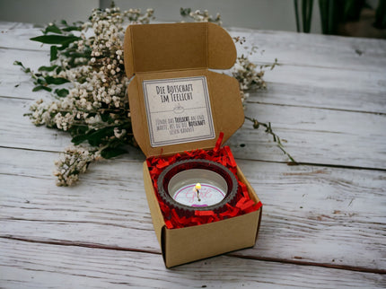 Teelicht mit Botschaft "It‘s a Girl"- Es ist ein Mädchen - Kerze zur Gender Reveal Party - Ankündigung - Babyparty - Geschlechtsenthüllung