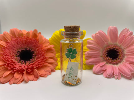 Mini Flaschenpost "Glücksbringer" - Geschenkidee Mama, Papa, Partner, Partnerin, Freunde - Valentinstag, Geburtstag - Personalisierbar