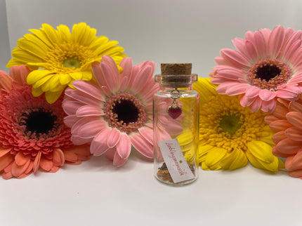 Mini Flaschenpost "Herz" - Geschenk für Valentinstag, Geburtstag oder Jahrestag für Sie und Ihn - Freund & Freundin - Personalisierbar