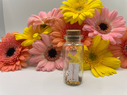 Mini Flaschenpost "Herz" - Geschenk für Valentinstag, Geburtstag oder Jahrestag für Sie und Ihn - Freund & Freundin - Personalisierbar