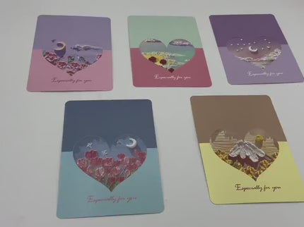 Liebeskarte - Herzkarte zum Verschenken - Valentinstag, Jahrestag oder Geburtstag - für Sie und Ihn - Geschenk für Freundin oder Freund