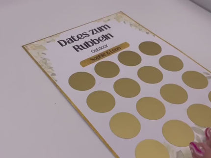 Dates zum Rubbeln - Outdoor - Personalisierte Rubbelkarte – 16 Date Ideen für Paare – Geschenk für Valentinstag, Geburtstag und Jahrestag