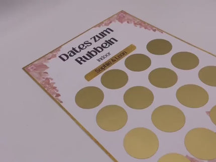 Dates zum Rubbeln - Indoor - Personalisierte Rubbelkarte – 16 Date Ideen für Paare – Geschenk für Valentinstag, Geburtstag und Weihnachten